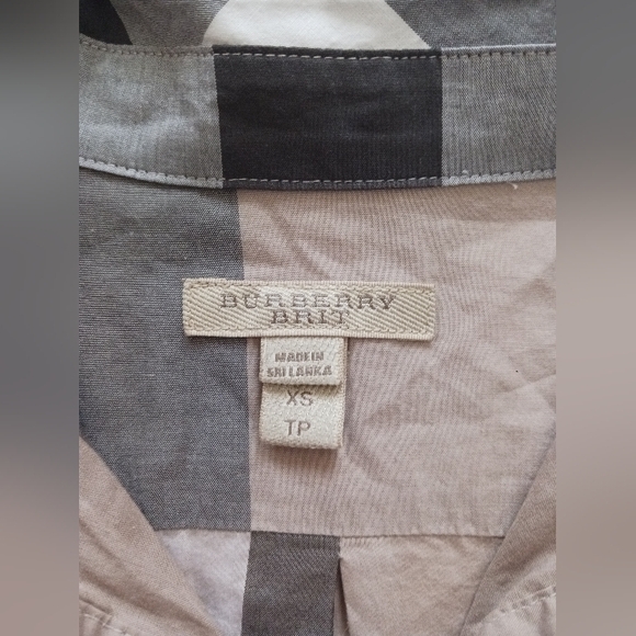 Burberry Brit Plaid Shirt, Blouse Size XS - Picture 6 of 9